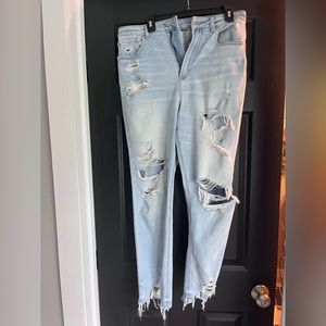American Eagle highest rise mom jeans
